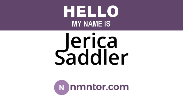 Jerica Saddler