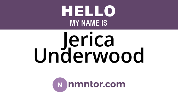 Jerica Underwood