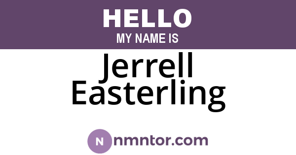 Jerrell Easterling