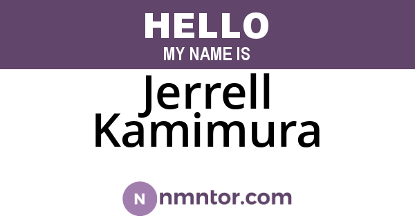 Jerrell Kamimura