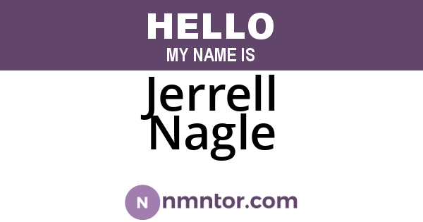 Jerrell Nagle