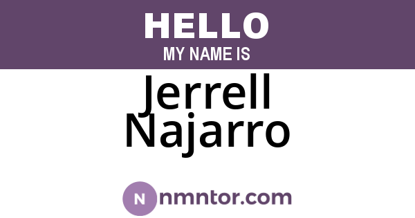 Jerrell Najarro