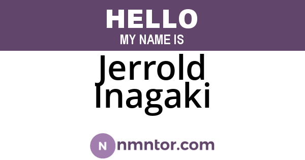 Jerrold Inagaki