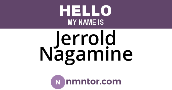 Jerrold Nagamine