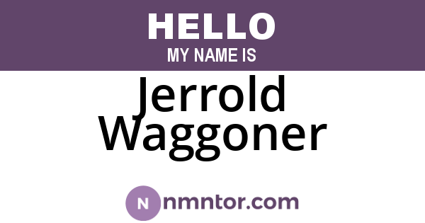 Jerrold Waggoner