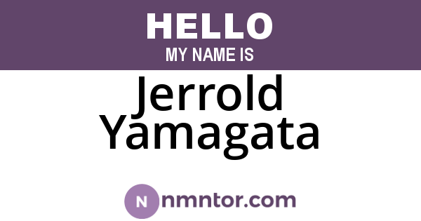 Jerrold Yamagata