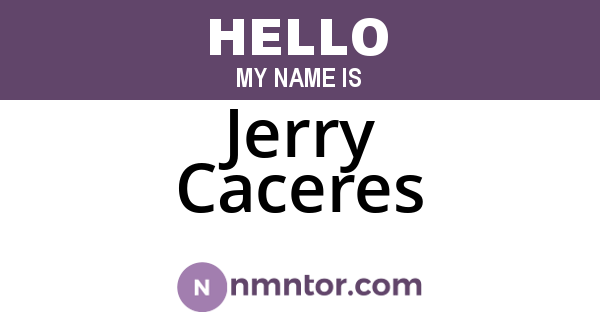 Jerry Caceres