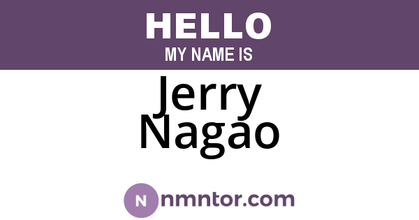 Jerry Nagao