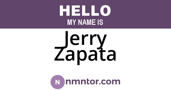 Jerry Zapata