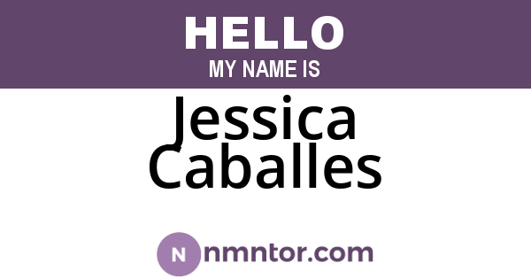 Jessica Caballes