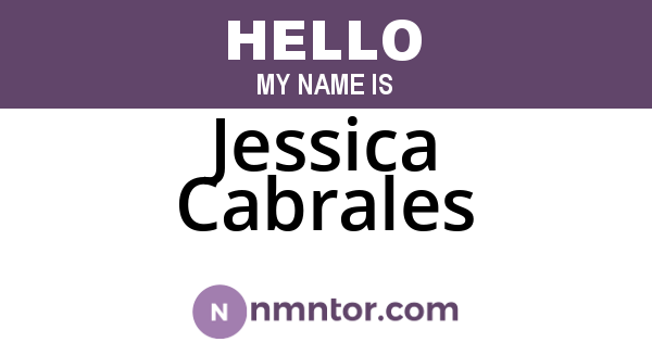 Jessica Cabrales