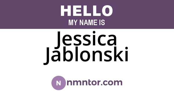 Jessica Jablonski