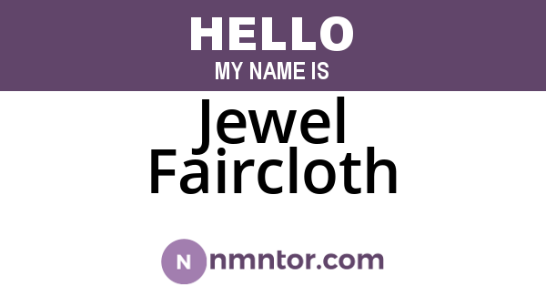Jewel Faircloth