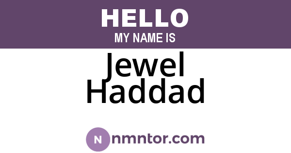 Jewel Haddad