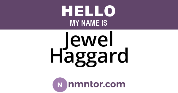 Jewel Haggard