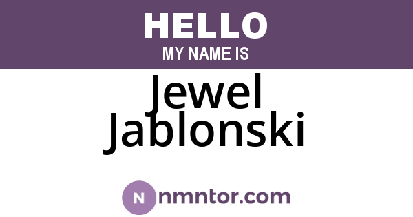 Jewel Jablonski
