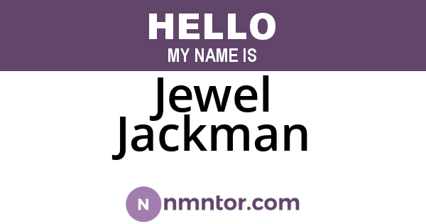 Jewel Jackman