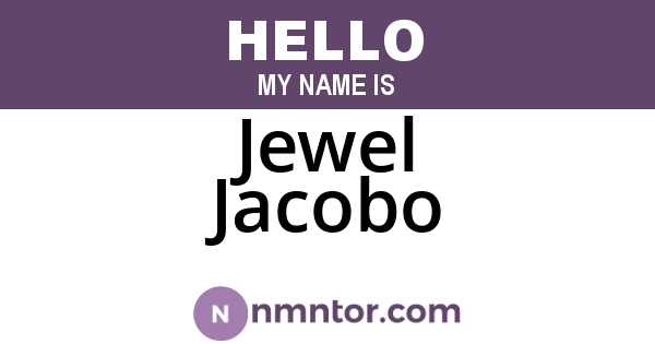 Jewel Jacobo