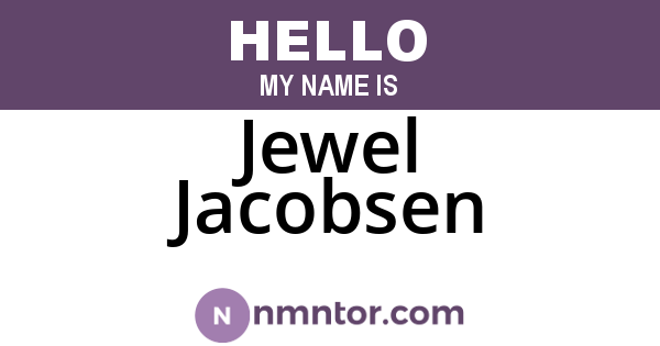 Jewel Jacobsen