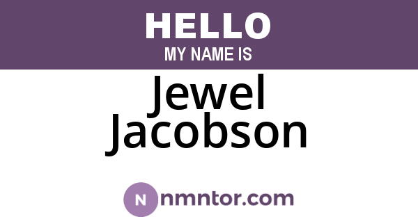 Jewel Jacobson
