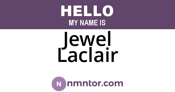 Jewel Laclair