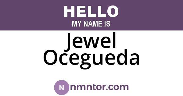 Jewel Ocegueda