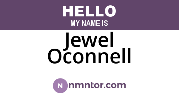 Jewel Oconnell
