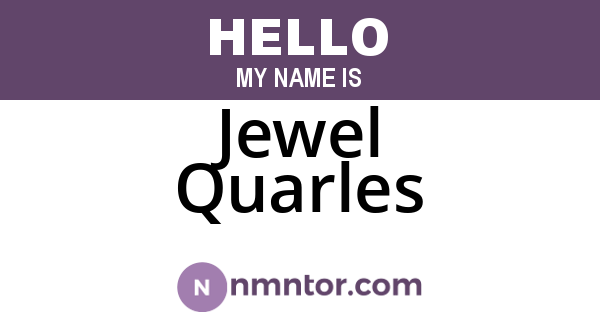 Jewel Quarles