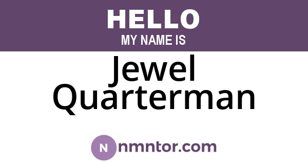 Jewel Quarterman
