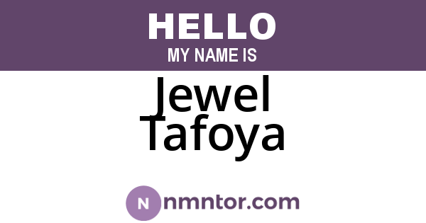 Jewel Tafoya