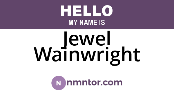 Jewel Wainwright