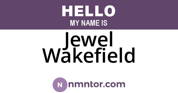 Jewel Wakefield