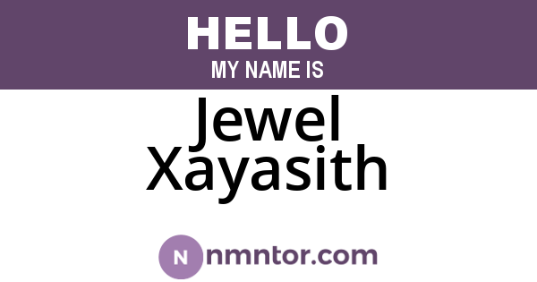 Jewel Xayasith