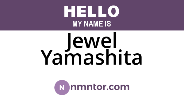 Jewel Yamashita