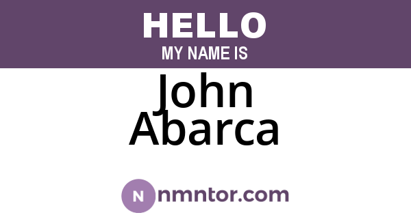 John Abarca