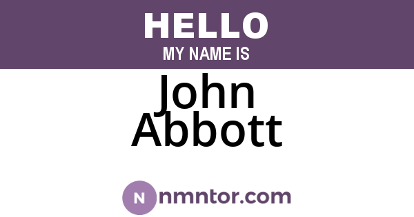 John Abbott