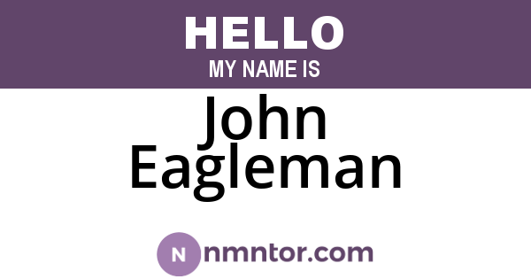 John Eagleman