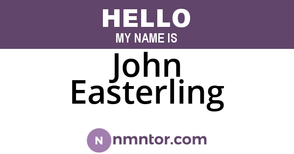 John Easterling