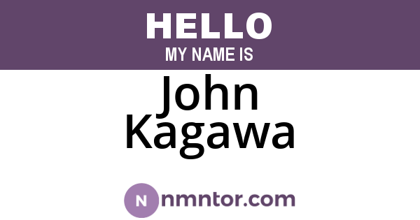 John Kagawa