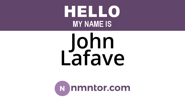 John Lafave