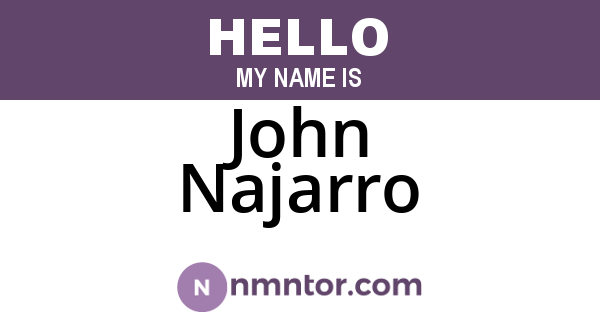 John Najarro