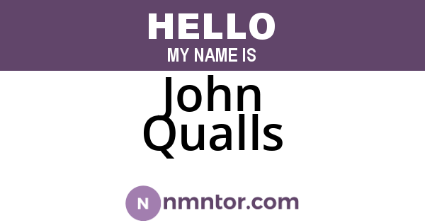John Qualls