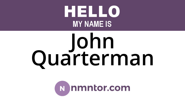 John Quarterman