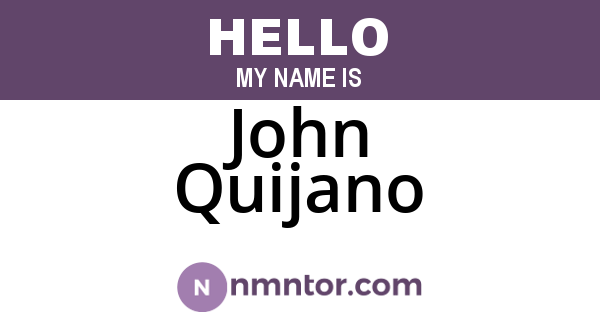 John Quijano