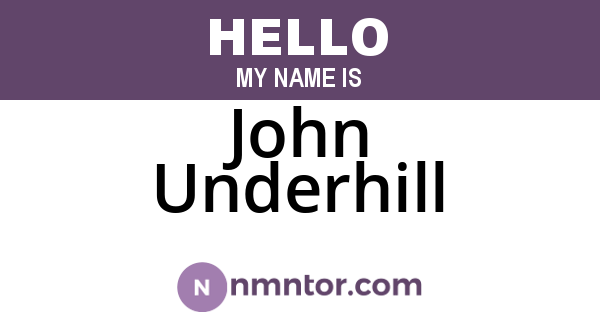 John Underhill