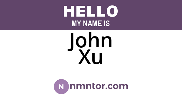 John Xu