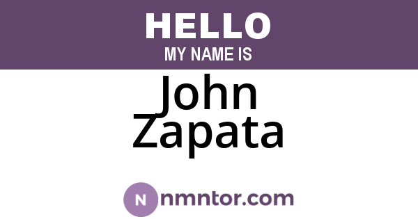 John Zapata