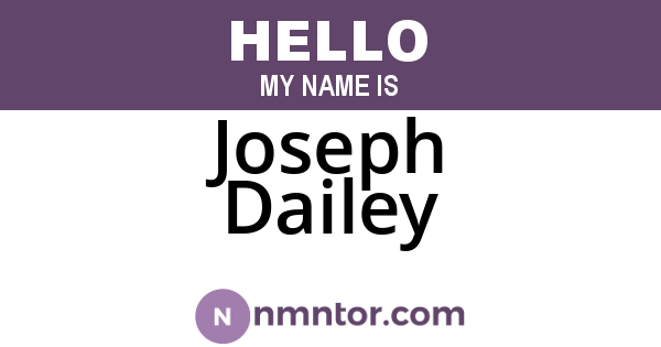 Joseph Dailey