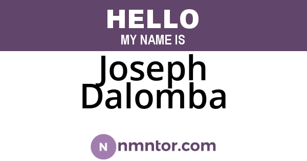 Joseph Dalomba