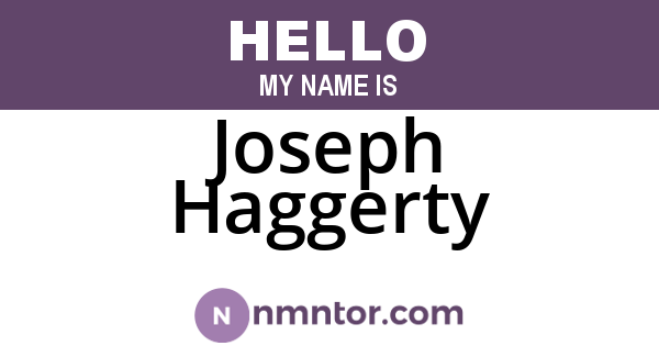 Joseph Haggerty